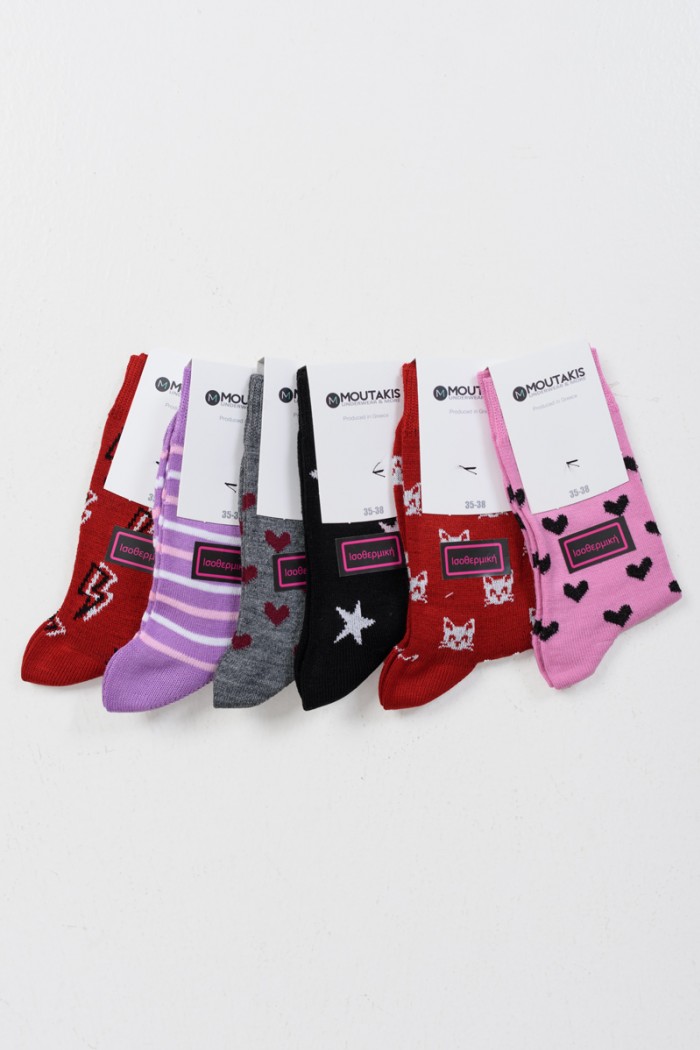 Isothermische Kindersocken MOUTAKIS 6 PACK DESIGN 5034P