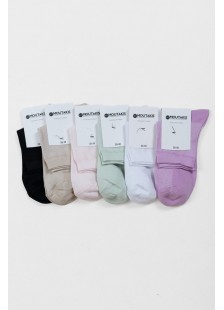 MOUTAKIS 6 Pack 513 women's socks, semi-knit MOUTAKIS 6 Pack 513 MOUTAKIS 6 Pack 513 women's socks, semi-knit MOUTAKIS 6 Pack 513