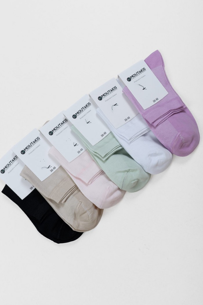 MOUTAKIS 6 Pack 513 women's socks, semi-knit MOUTAKIS 6 Pack 513