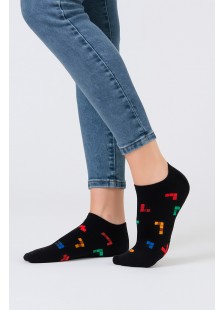 Short socks MOUTAKIS TETRIS 3 Pack Black Short socks MOUTAKIS TETRIS 3 Pack Black