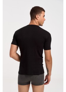 Men's MOUTAKIS SOFT Short Sleeve 1100 Black Men's MOUTAKIS SOFT Short Sleeve 1100 Black