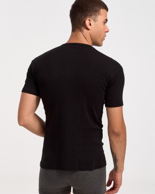 Herren MOUTAKIS SOFT Kurzarm 1100 Schwarz