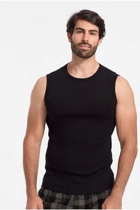 Ärmelloses Trikot MOUTAKIS SOFT Schwarz 1125