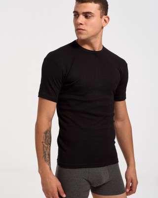 Herren MOUTAKIS SOFT Kurzarm 1100 Schwarz