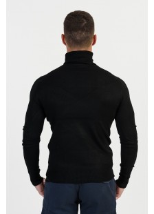 Sweater men's thin turtleneck NEW MENTALITY D700 BLACK Sweater men's thin turtleneck NEW MENTALITY D700 BLACK