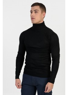 Sweater men's thin turtleneck NEW MENTALITY D700 BLACK Sweater men's thin turtleneck NEW MENTALITY D700 BLACK