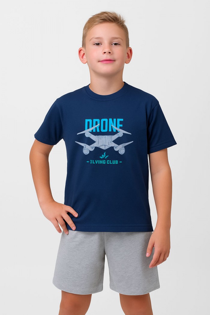 Schlafanzug für Teenager NINA CLUB 500 BLUE DROPS