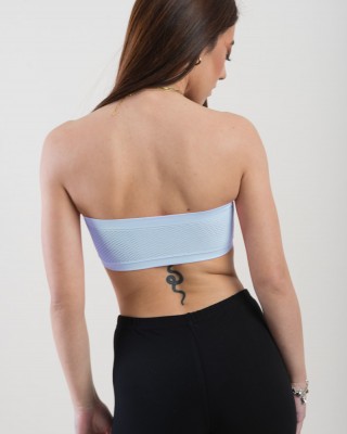 Strapless bustier with perforated back SIEL