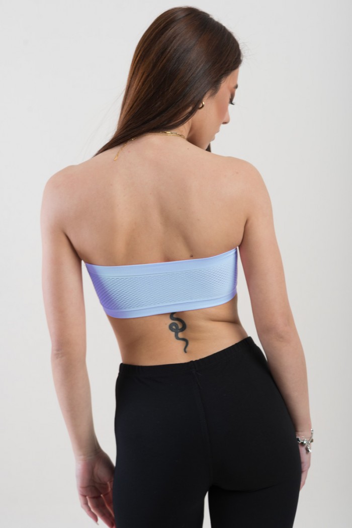 Strapless bustier with perforated back GALLAGIO