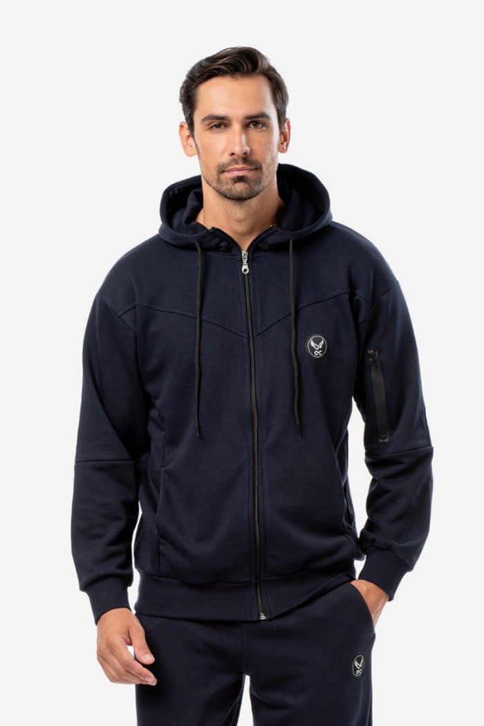 OLYMPIC CHALLENGE 1420 OLYMPIC CHALLENGE Strickjacke Sweatshirt BLUE DROPS