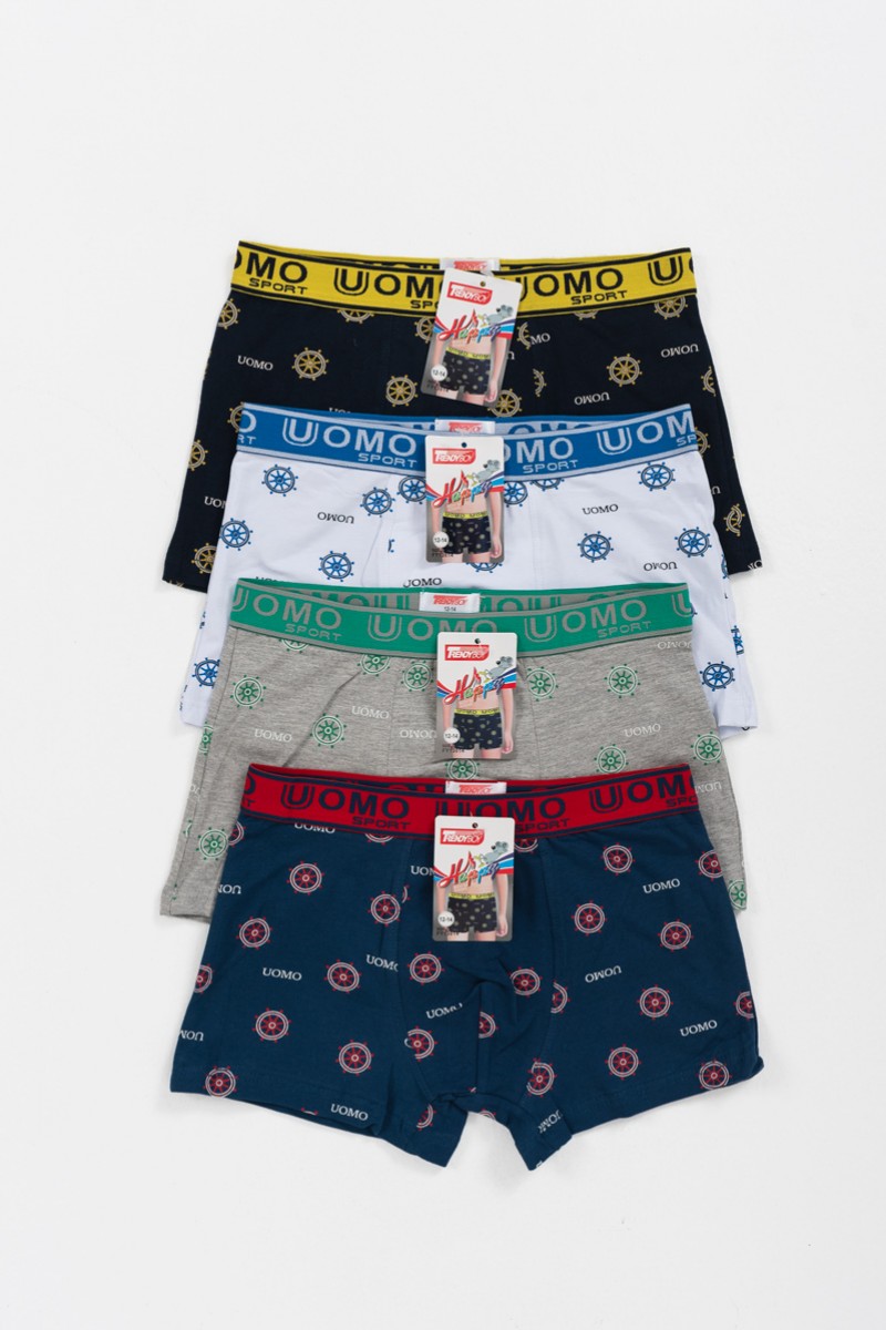 Teenager-Boxershorts UOMO Boy 4 Stück FY13014