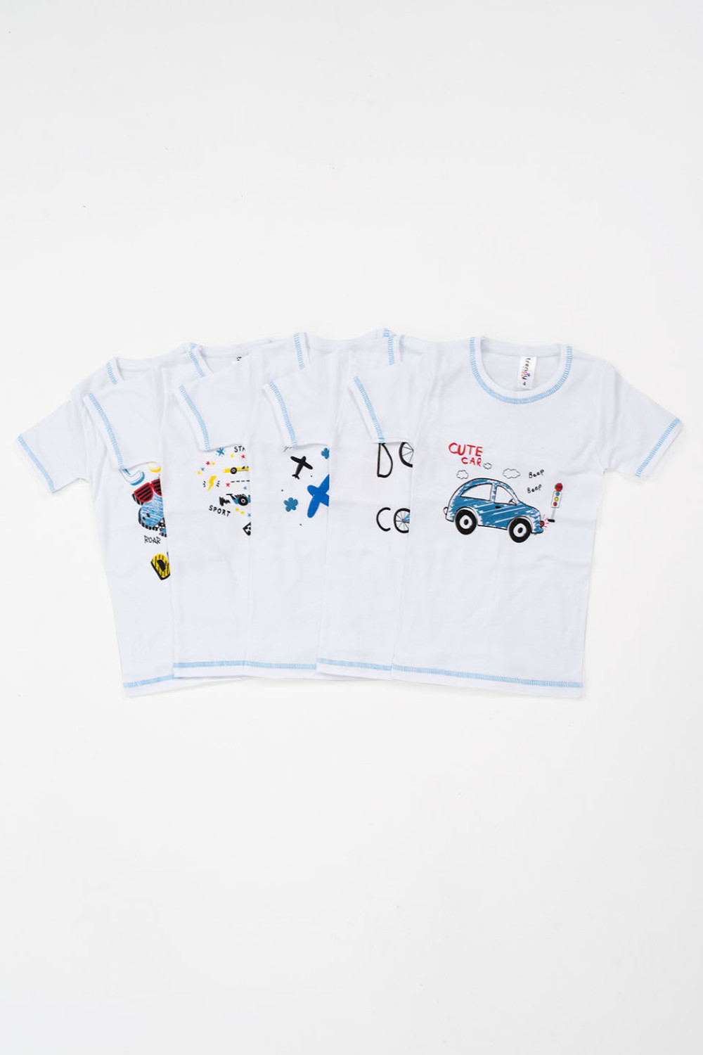 Kinder-T-Shirts für Jungen Trendy 5 Pack kurze Ärmel
