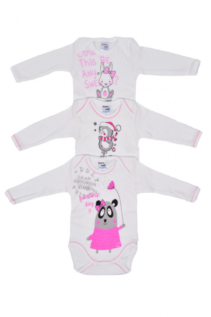 Baby Girl Pretty Baby Baby Bodysuits Random Selection (3 Pack) 20309