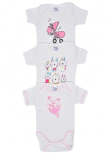 Baby short-sleeved shorts Pretty Baby random selection (3 Pack) 20301 Baby short-sleeved shorts Pretty Baby random selection (3 Pack) 20301