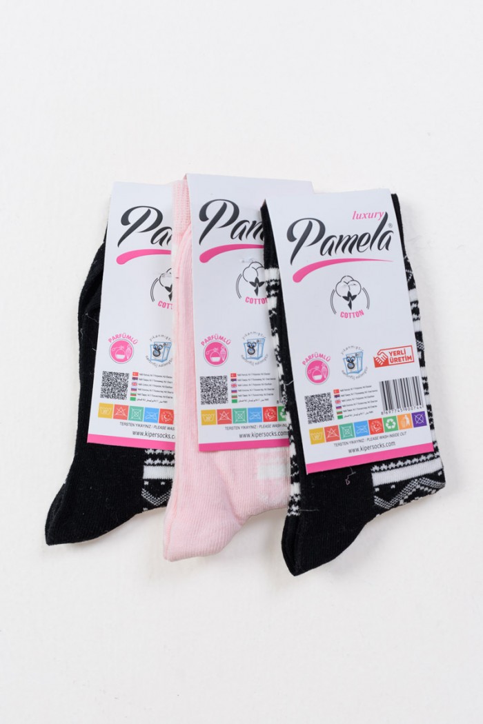 Women's Pamela socks with patterns 3 Pack 17-009-1