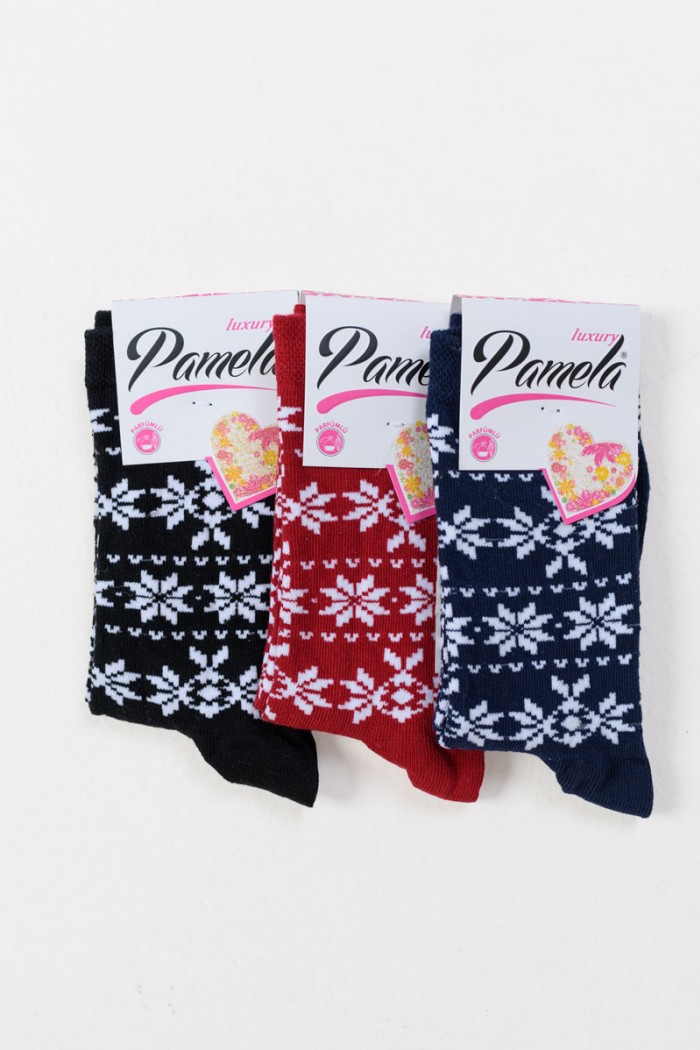Women's Pamela socks with patterns 3 Pack 17-009-5