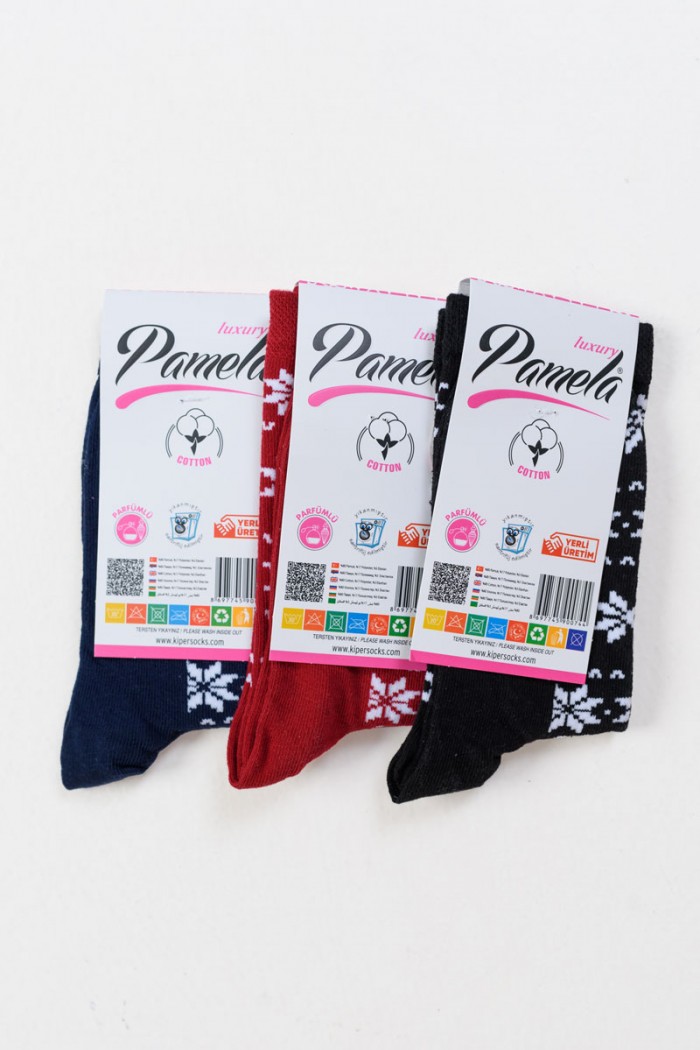 Women's Pamela socks with patterns 3 Pack 17-009-5