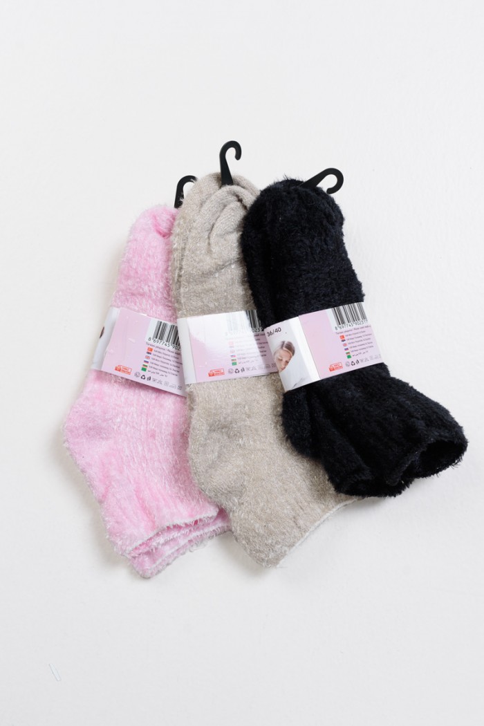 Fluffy socks PAMELA 3 Pack Multicolor 3