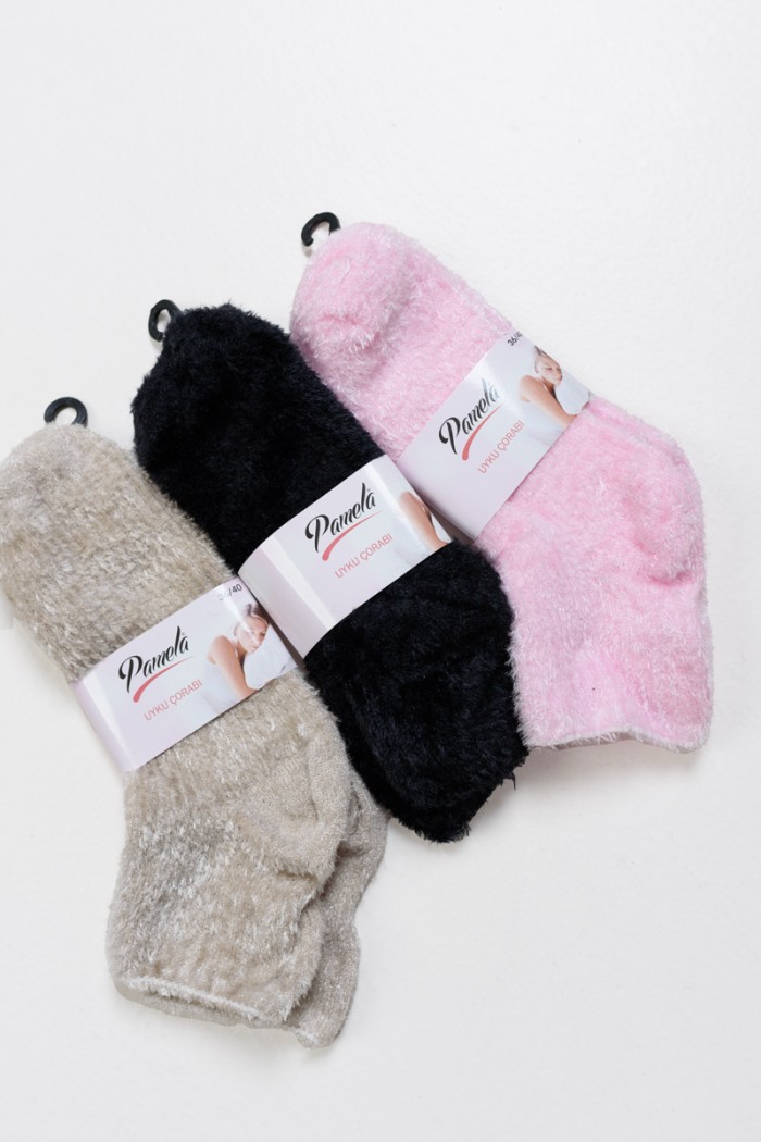 Fluffy socks PAMELA 3 Pack Multicolor 3
