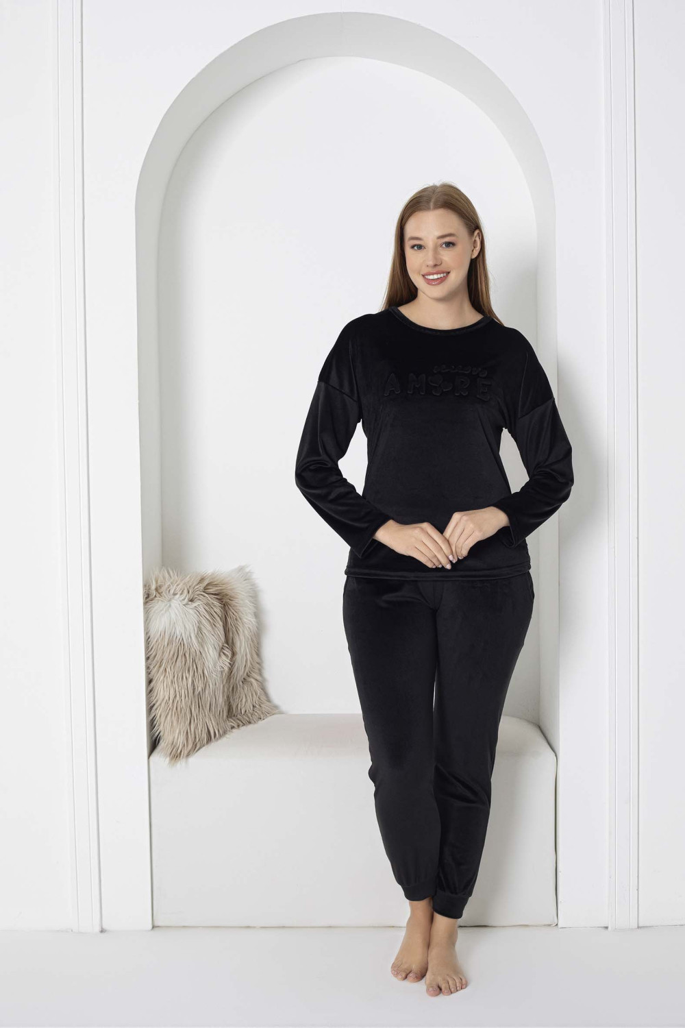 Velvet pajamas Velvet PIJAMANGEL 2098 BLACK