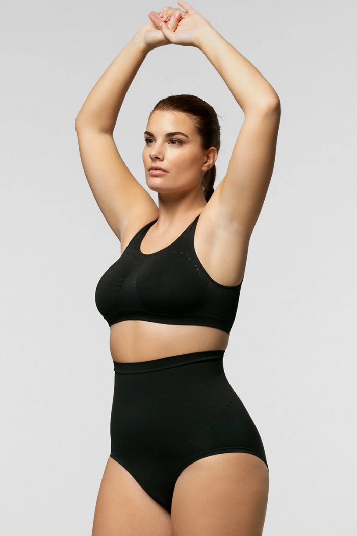 Tall latex POMPEA without leg Black