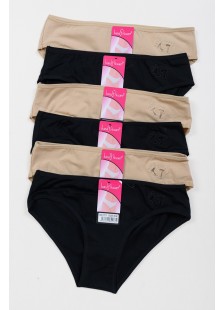 Women's underwear POWER FLOWER 6 Pack 173 BEZ BLACK Women's underwear POWER FLOWER 6 Pack 173 BEZ BLACK