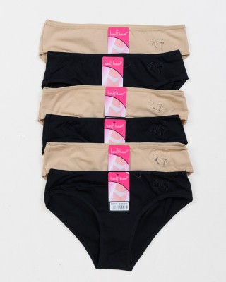 Damenunterwäsche POWER FLOWER 6er Pack 173 BEZ BLACK