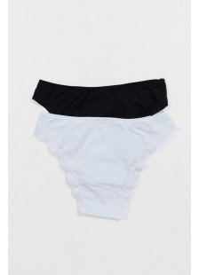 Women's underwear POWER FLOWER 6 Pack 219 BLACK WHITE