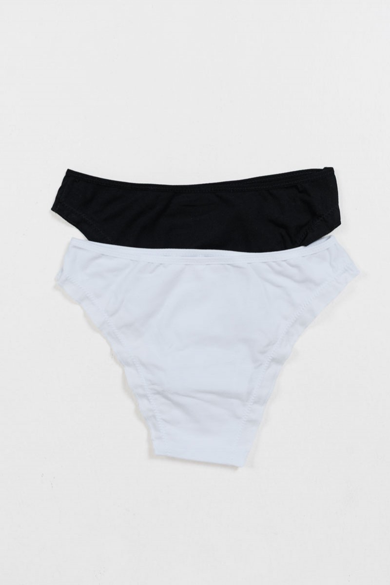 Women's underwear POWER FLOWER 6 Pack 219 BLACK WHITE