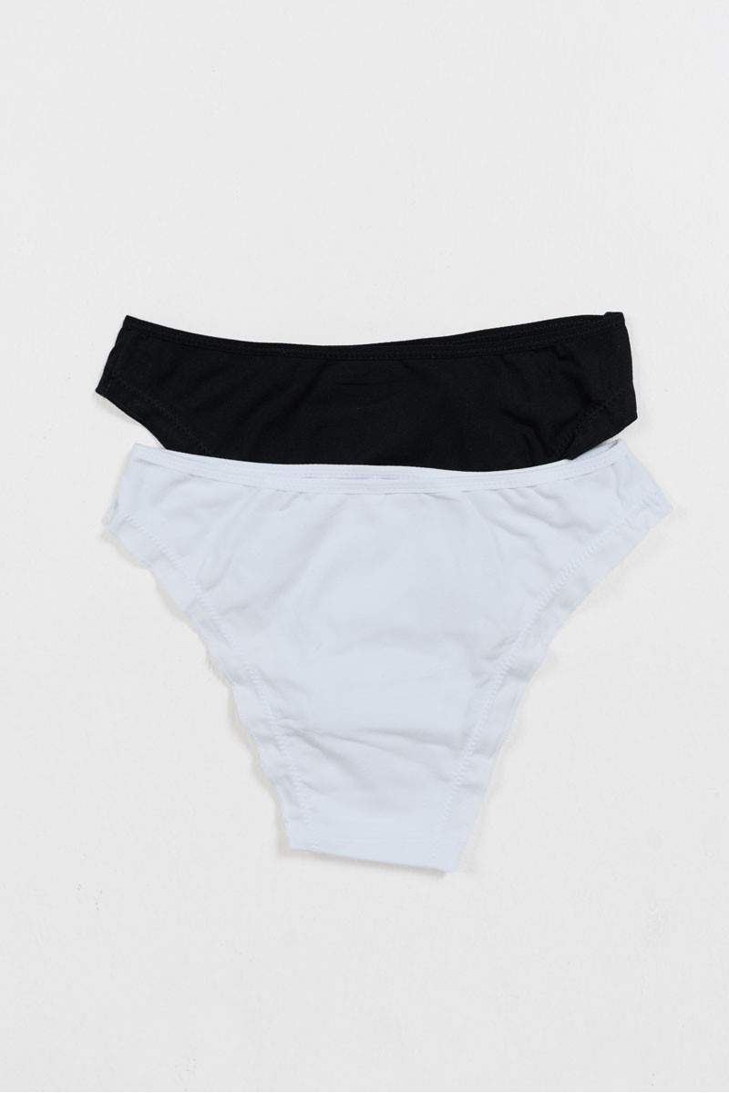 Women's underwear POWER FLOWER 6 Pack 219 BLACK WHITE