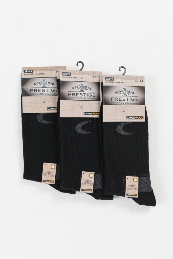 Isothermische Socken Casual PRESTIGE 3 PACK Schwarz 120