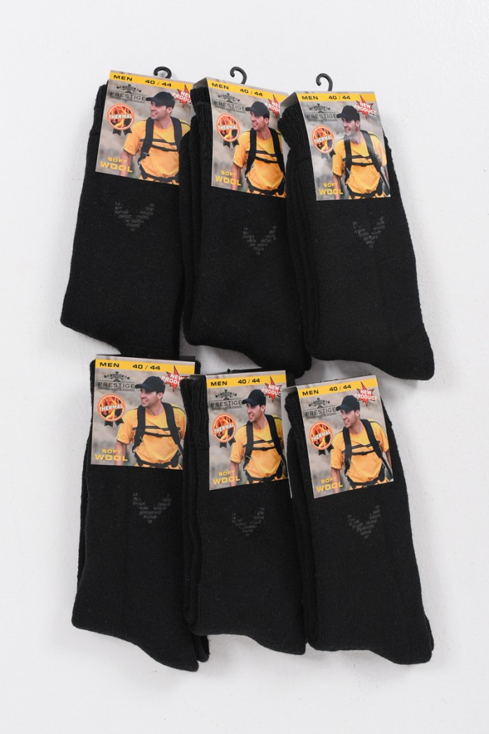 Isothermische Socken PRESTIGE 6 PACK EXTRA PROTECT BLACK