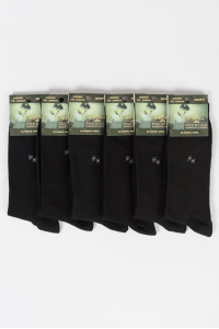 Herrensocken PRESTIGE Casual Schwarz 6er-Pack