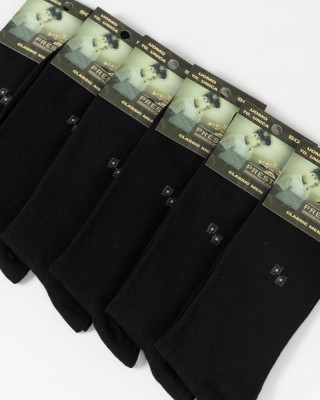 Men's Socks PRESTIGE Casual Black 6 Pack
