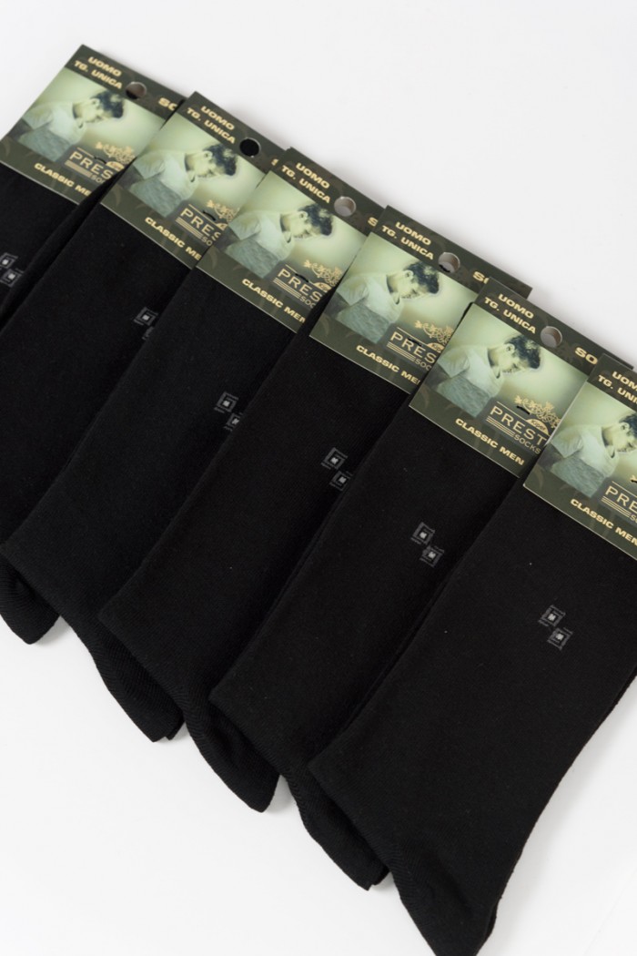 Men's Socks PRESTIGE Casual Black 6 Pack