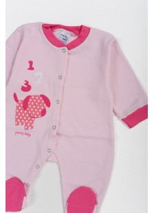Baby-Overall für Mädchen aus Baumwolle PRETTY BABY Rosa 35861