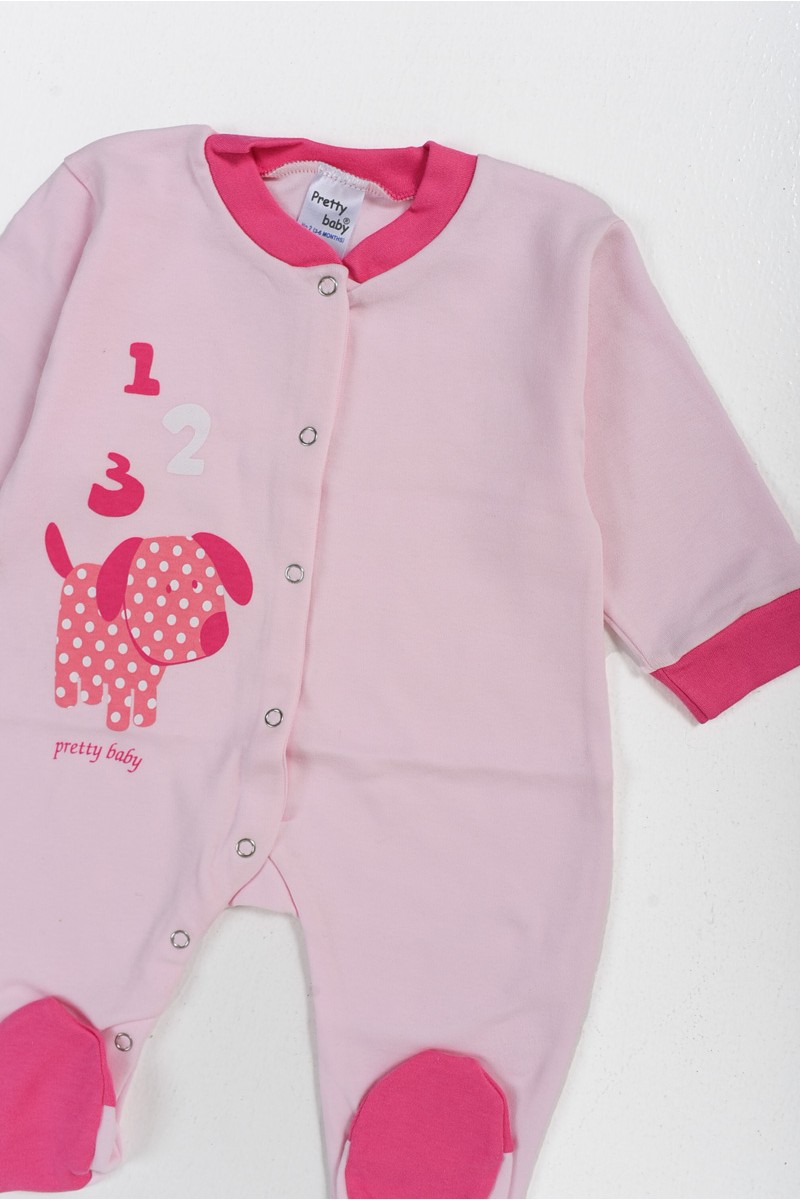 Baby-Overall für Mädchen aus Baumwolle PRETTY BABY Rosa 35861