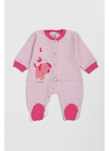 Baby-Overall für Mädchen aus Baumwolle PRETTY BABY Rosa 35861