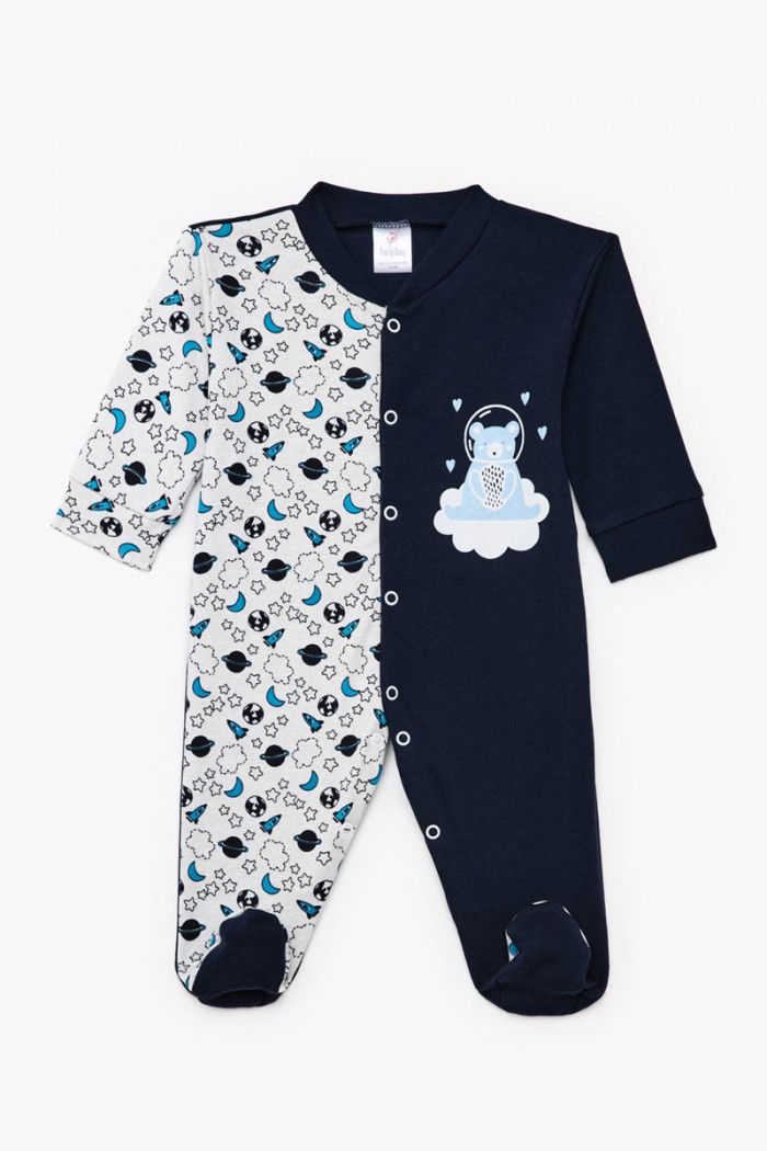 Baby overalls for boy PRETTY BABY 31301 EKROU