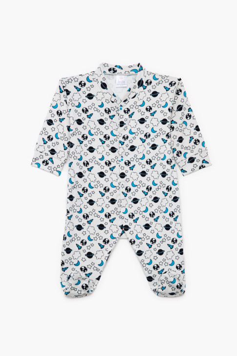 Baby overalls for boy PRETTY BABY 31302 EKROU