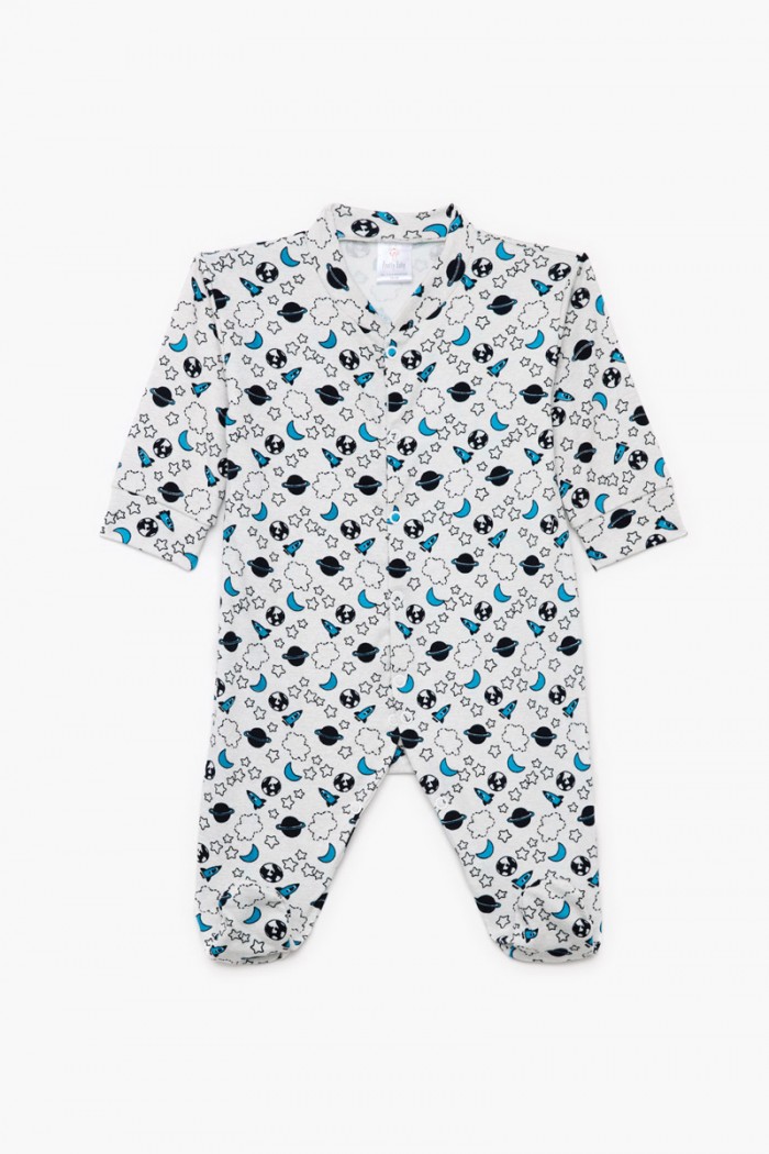 Baby overalls for boy PRETTY BABY 31302 EKROU
