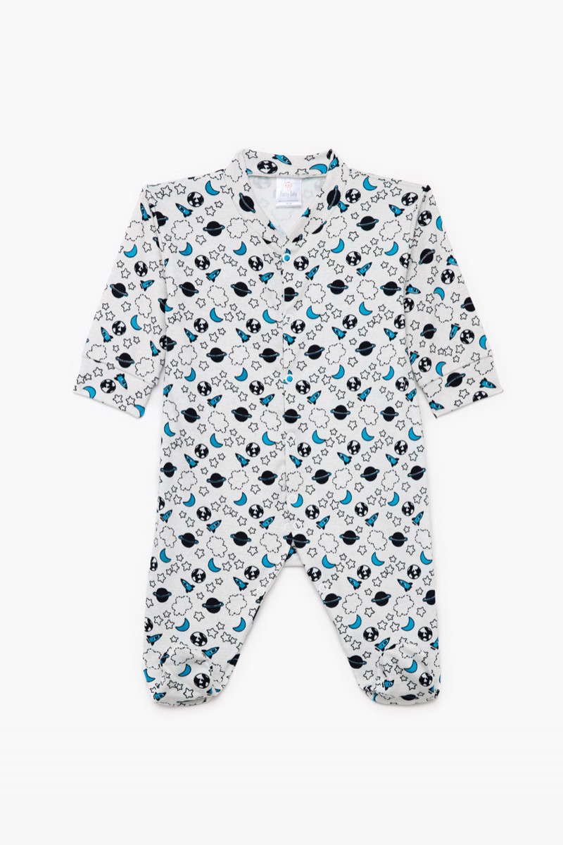 Baby overalls for boy PRETTY BABY 31302 EKROU