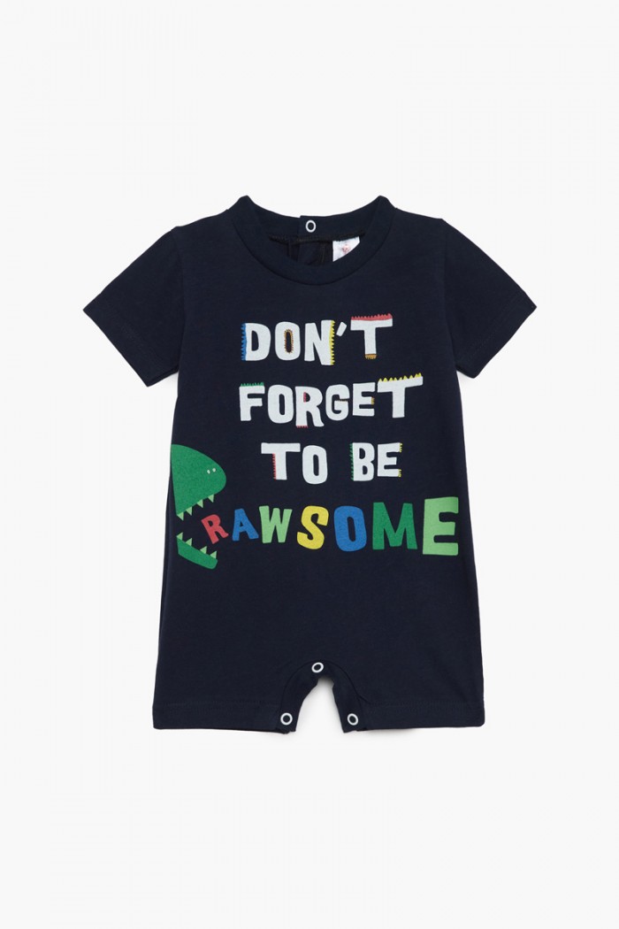 Short-sleeved baby overalls for boy PRETTY BABY 32958