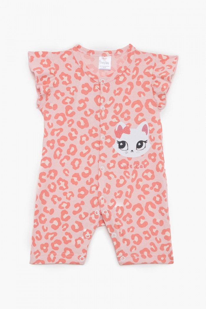 Short-sleeved baby romper for girl PRETTY BABY 32974