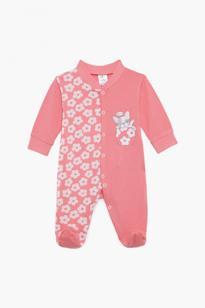 Baby girl's overalls thin knit PRETTY BABY 32975