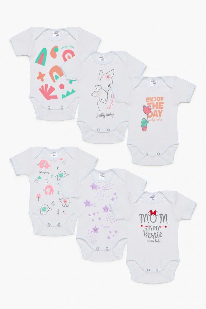 Baby T-shirts Pretty Baby Girl 6 Pack 34846