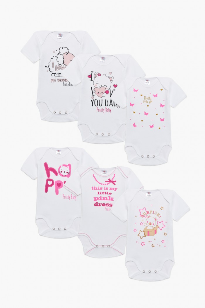 Baby T-shirts Pretty Baby Girl 6 Pack 34849