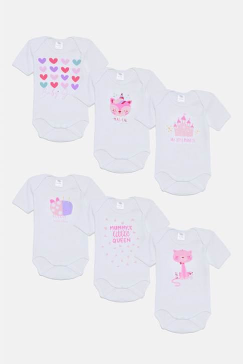 Baby T-shirts Pretty Baby Girl 6 Pack 34853