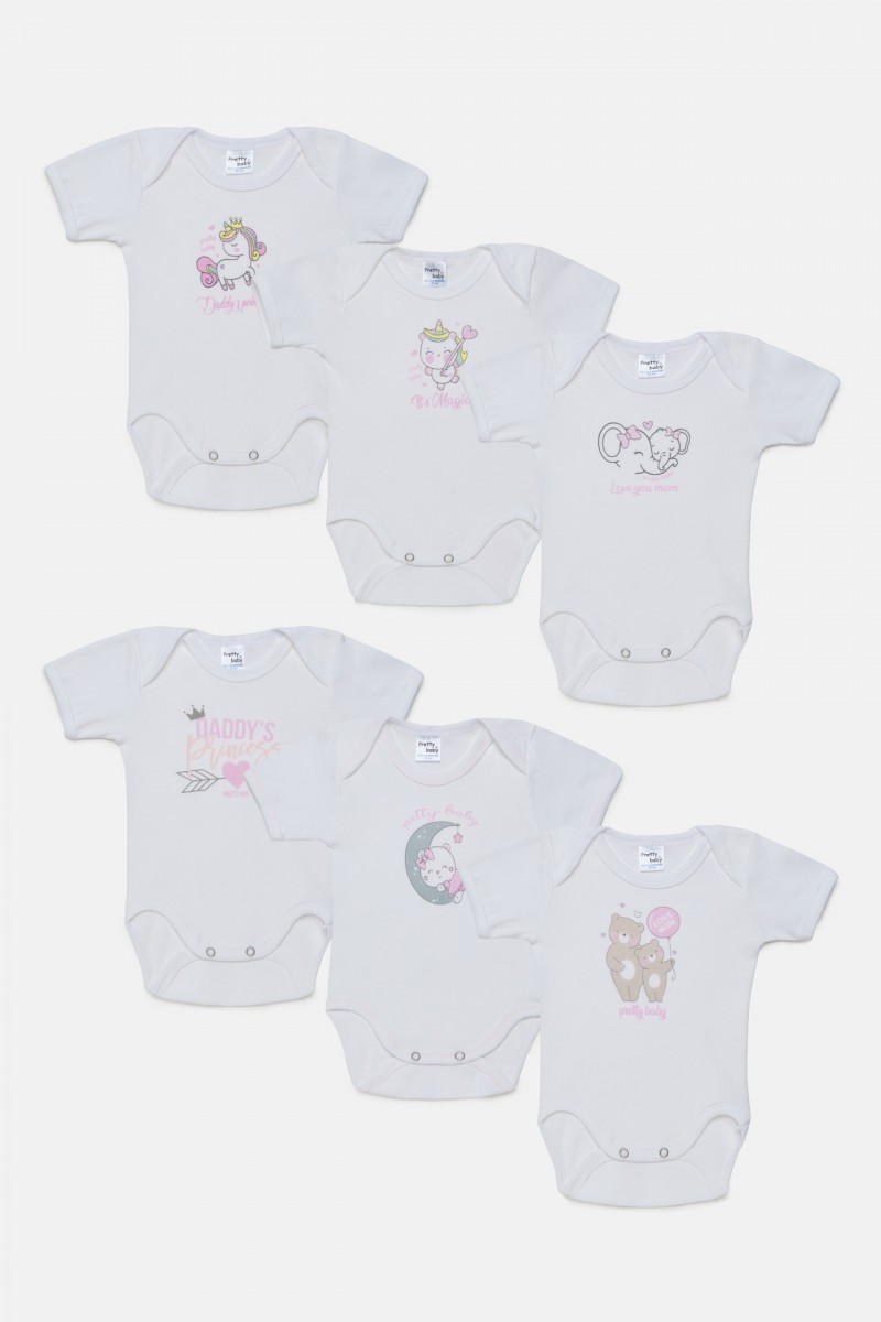 Baby-T-Shirts Pretty Baby Girl 6 Pack 35151