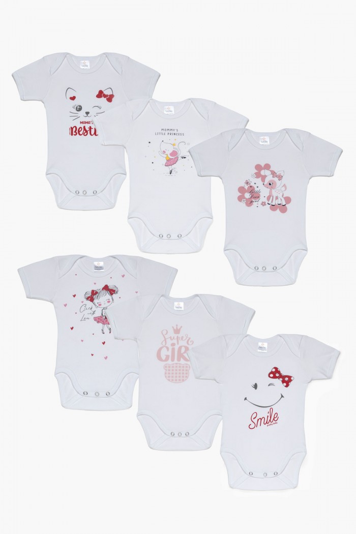 Baby T-shirts Pretty Baby Girl 6 Pack 35156